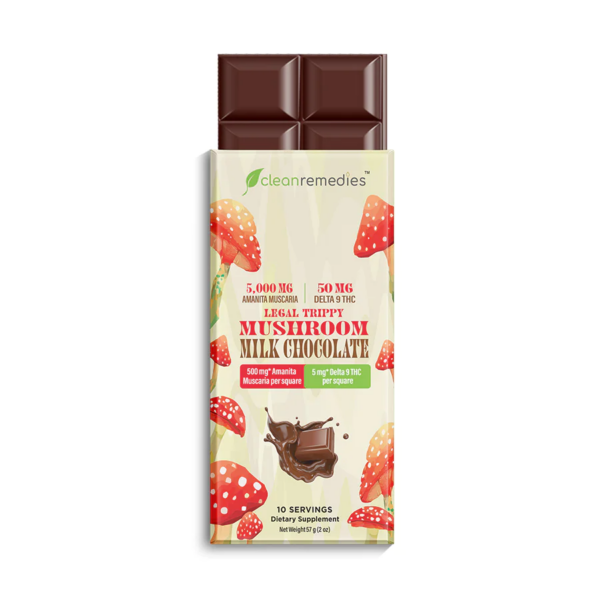 Clean Remedies - Amanita Muscaria + Delta 9 THC Chocolate Bar