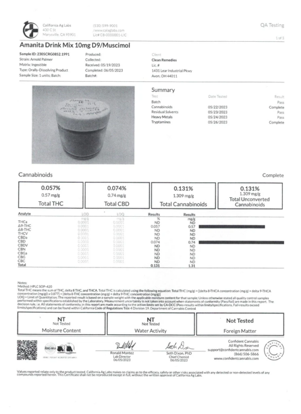 Clean Remedies - Delta 9 THC + Amanita Muscaria Mushroom Drink Mix - Image 3